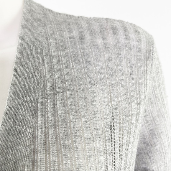 AllSaints Women's Gray Lightweight Knit Open Front JENNA Cardigan Size M - Picture 5 of 10